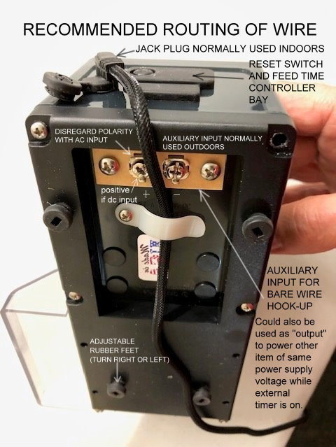 Super Feeder recommended routing of wire